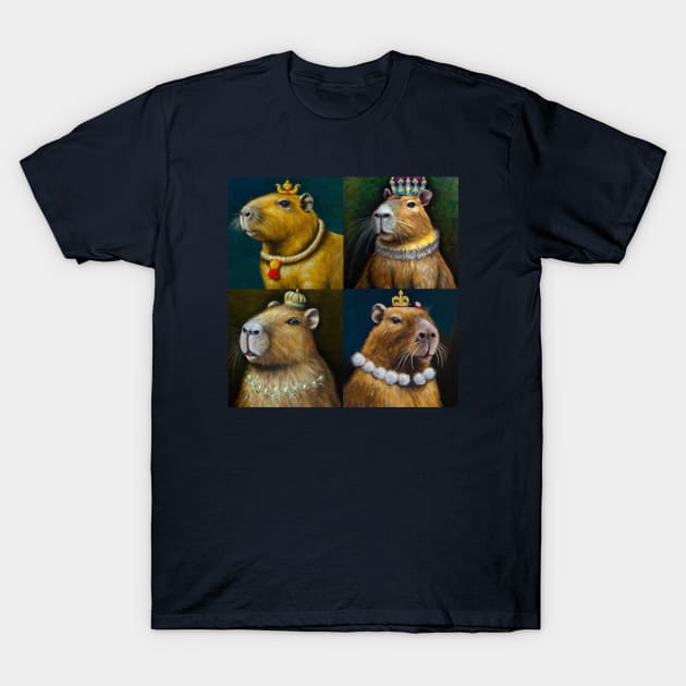 Capybara Royal Family T-Shirt by ArianJacobs
